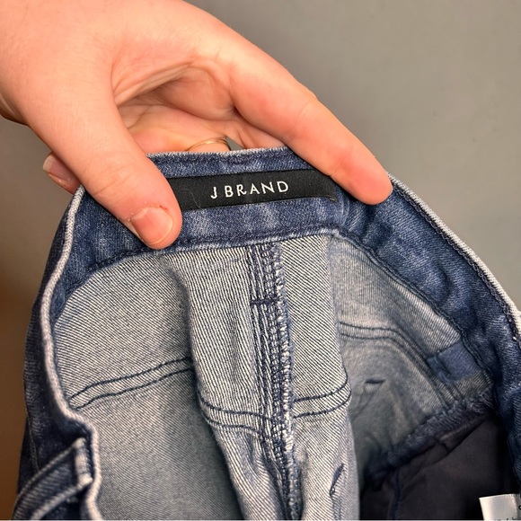 J Brand Joan Crop High Rise Dark Wash Jeans 24 - Picture 6 of 8
